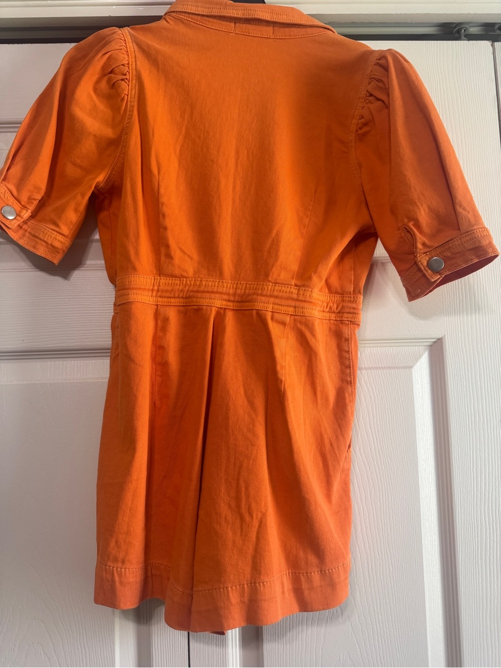 Day + Moon Orange Short-Sleeve Romper - Picture 5 of 5